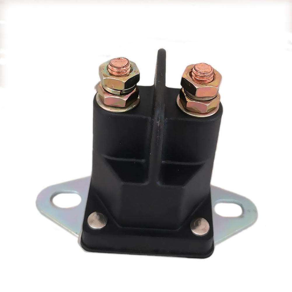 Solenoide de arranque de 12V con 3 terminales y montaje inferior universal para cortacésped