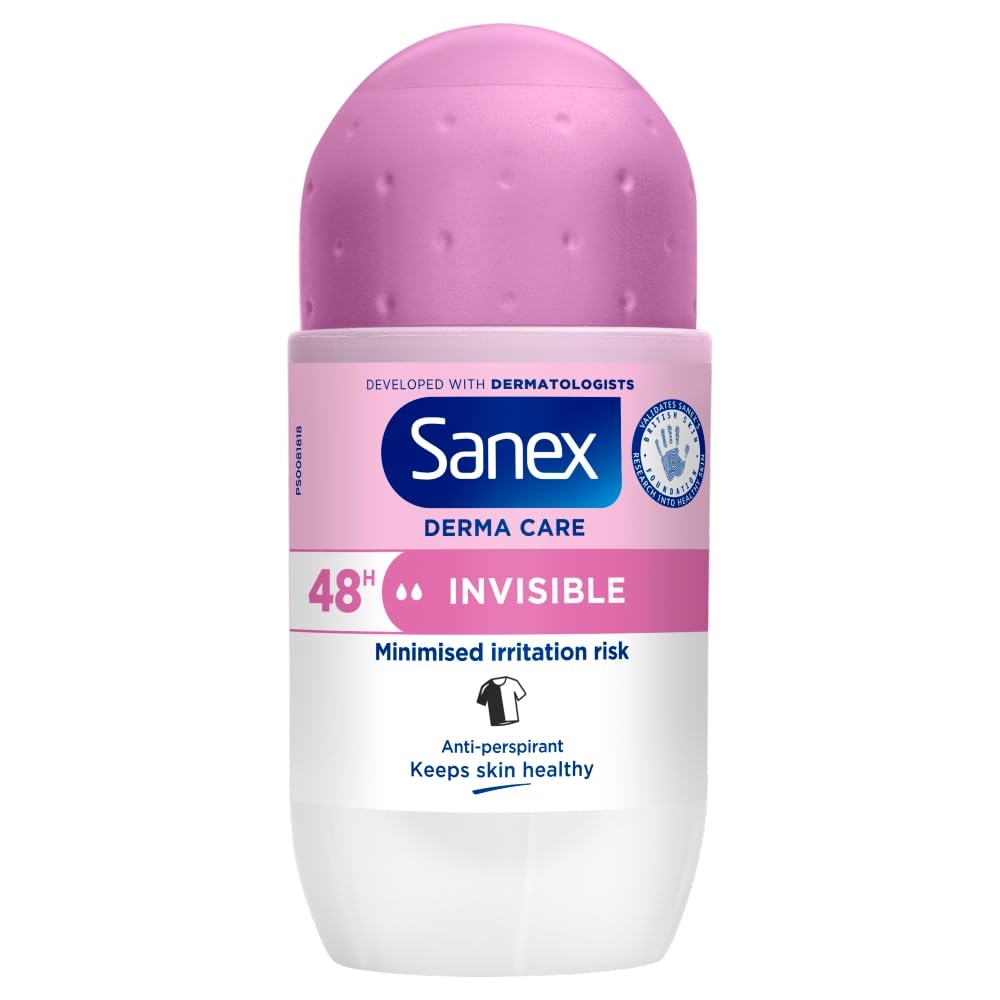 Sanex Roll On Invisible Dry 48hr, 50 ml