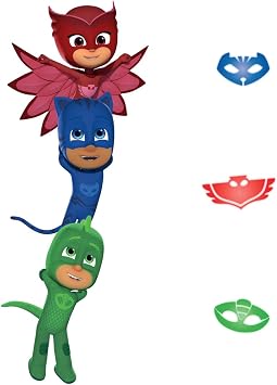 RoomMates Adesivi Murali PJ Masks – Supereroi Peel And Stick, Set Da 10 Pezzi, Rimovibili E Riutilizzabili Per Camerette - 3