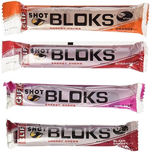 Cliff Shot Bloks 95% Organic Variety Pack, 24 ct - 6 of Each Flavor