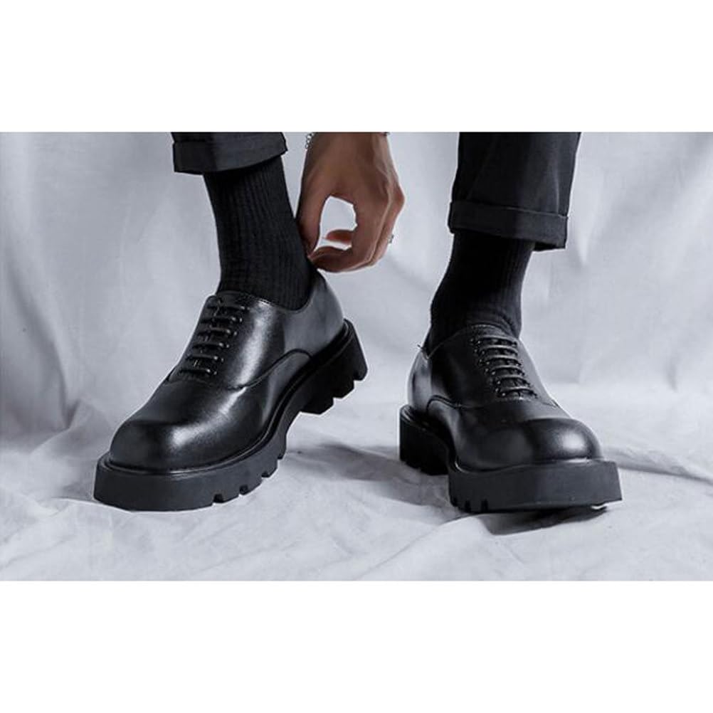 Chaussure Derby pour Hommes Chaussures Homme Ville Costume Mariage Buteau À Lacets Classique pour Entreprise Officiel