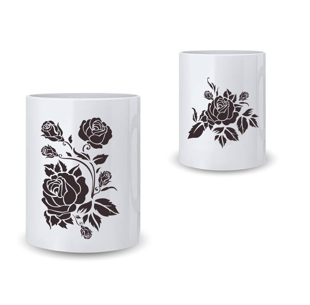 G.FIDEL Printed Ceramic Flower Pots Round Shape for Indoor/Outdoor Gardening (Pot Design 8) (B0CCVTDXS7) Amazon Price History, Amazon Price Tracker