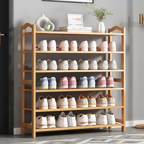 Support de rangement chaussures en bambou au design moderne et durable - 8