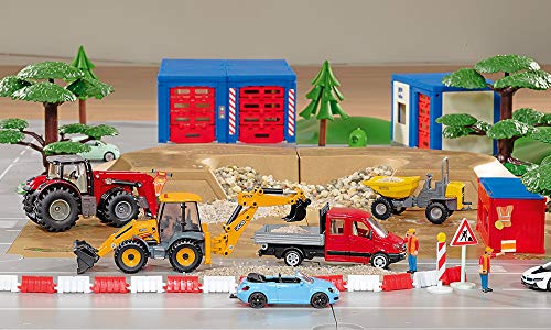 Siku 3558, JCB 4CX Backhoe Loader, 1:50, Metal/Plastic, Yellow, Multifunctional, Can be combined with models of the same scale