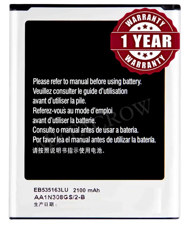 Image of Original EB535163LU Battery Compatible for Samsung Galaxy Grand | Grand Duos | Grand Neo I9060 I9080 I9082 - (2100mAh) - 1 Year Warranty JK1