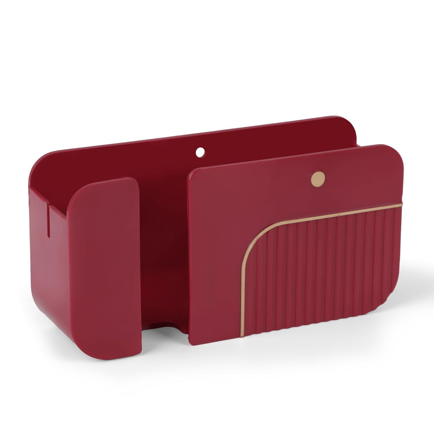 Multi-Purpose Mobile Wall Holder Stand for Charging Phone Just Fit in Socket and Hang Power Plug Pack of 1 (Red)-image-6