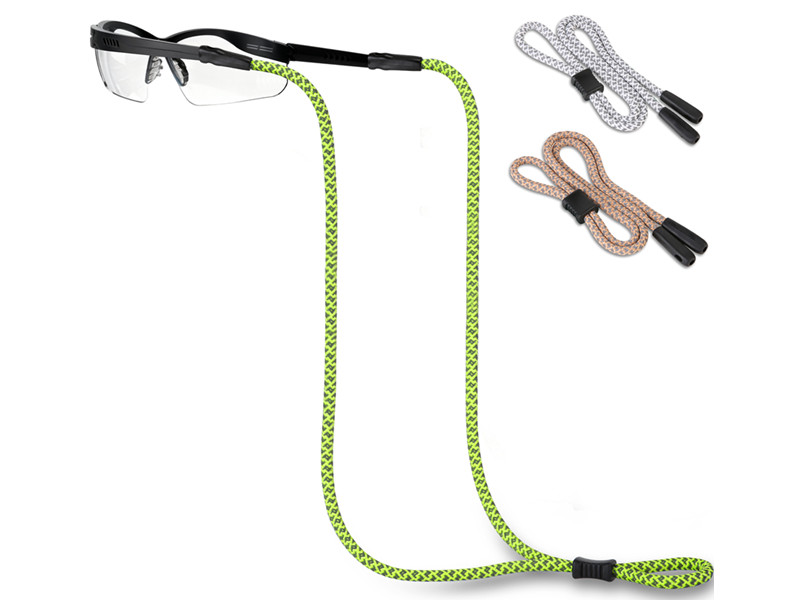 3 Cordons Lunettes Sport Réfléchissants - Réglables, Antidérapants, Pour Course, Vélo, Montage Double Trou