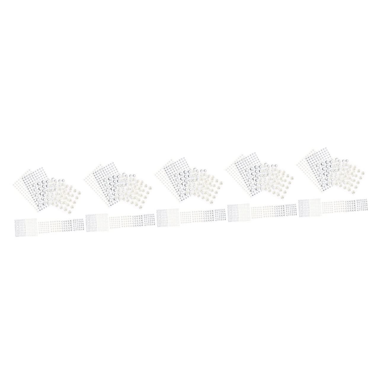 Ipetboom 5 Set Di Adesivi Per Scrapbooking Adesivi Con Strass Ciondoli Per Il Trucco 12 Fogli*5