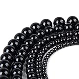 Perlas de ágata de piedra natural, color negro, 14 colores, piedras semipreciosas, sueltas para manualidades, collar, pulsera, fabricación de joyas, 4/6/8/10/12, profesional y de moda