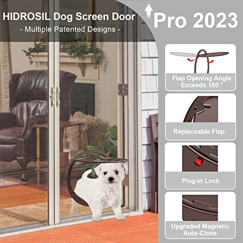 Canine Door for Display Door, Patent Desigh Pet Display Door with Lockable Magnetic Flap for Doggy Canine and Cat Door, Espresso Canine Door for Display Door, Patent Desigh Pet Display Door with Lockable Magnetic Flap for Doggy Canine and Cat Door, Espresso