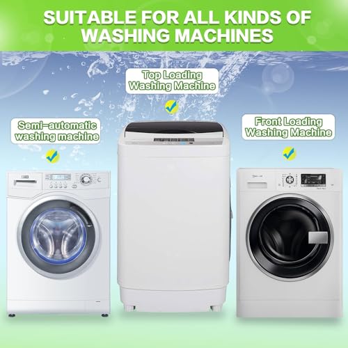 Washing Machine Cleaner Tablets, Deep Clean Front Loader & Top Load Washer, Including HE, 24 Pcs Professional Grade Washer Machine Cleaner Deodorizer for Removing Build-up, 12 Month Supply - Thumbnail 5