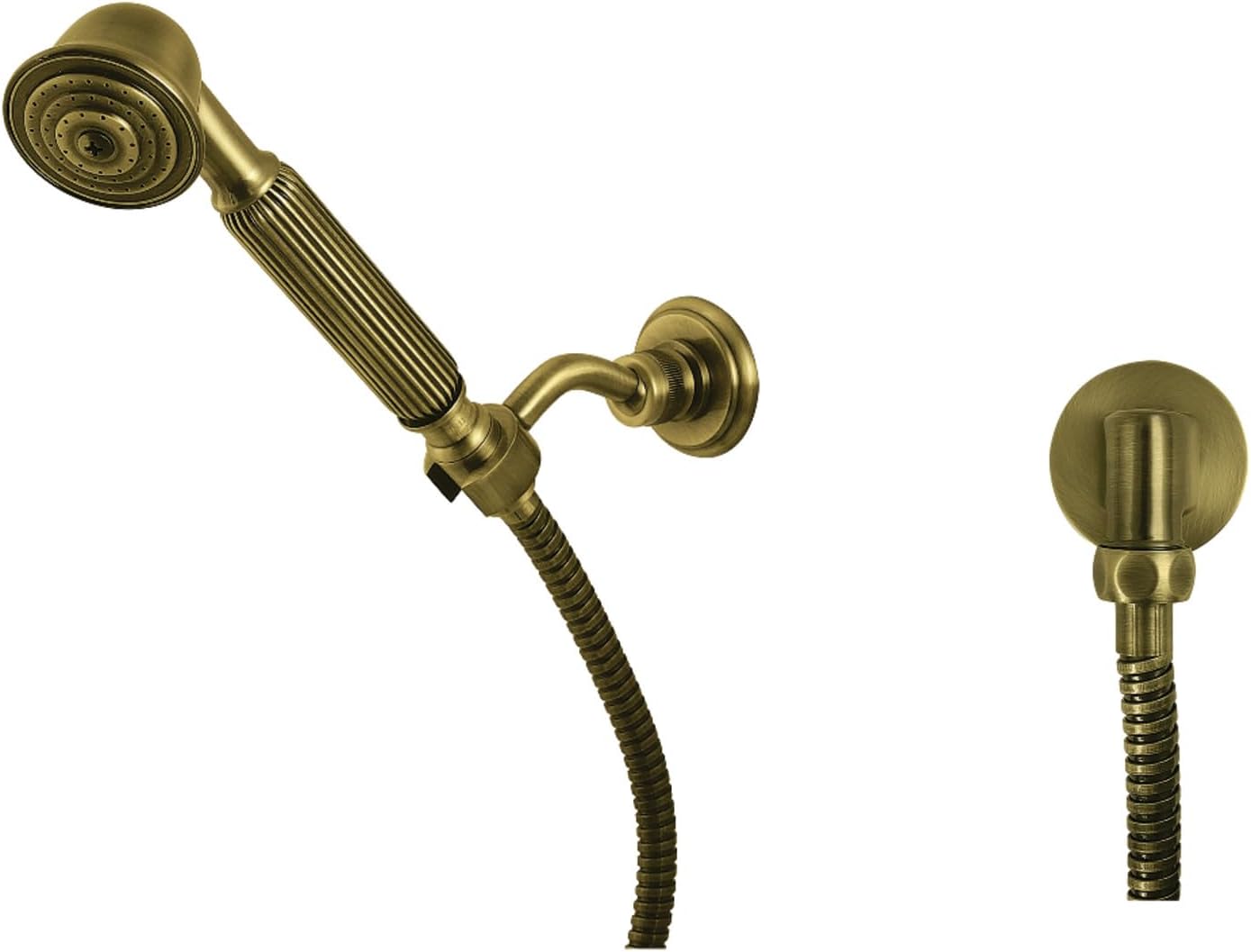 Kingston Brass KX1073BE Vintage Hand Shower Kit, Antique Brass