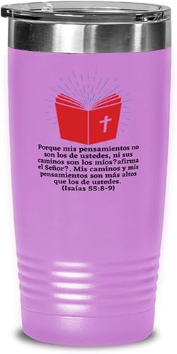 Regalos religiosos para mujer o hombre - Dios es amor Para quinceanera, matrimonio, bautizo, primera comunion - Vaso de Vino color lila 20oz