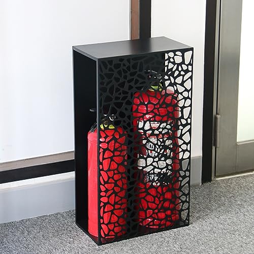 Armario para extintor de incendios, caja de almacenamiento decorativa para 2 extintores, ideal para centros comerciales, pasillos, hoteles y espacios públicos