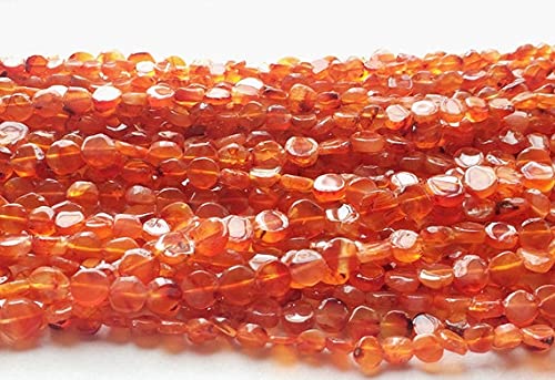 Perles de cornaline orange pour fabriquer un collier d'été bohème chic et élégant
