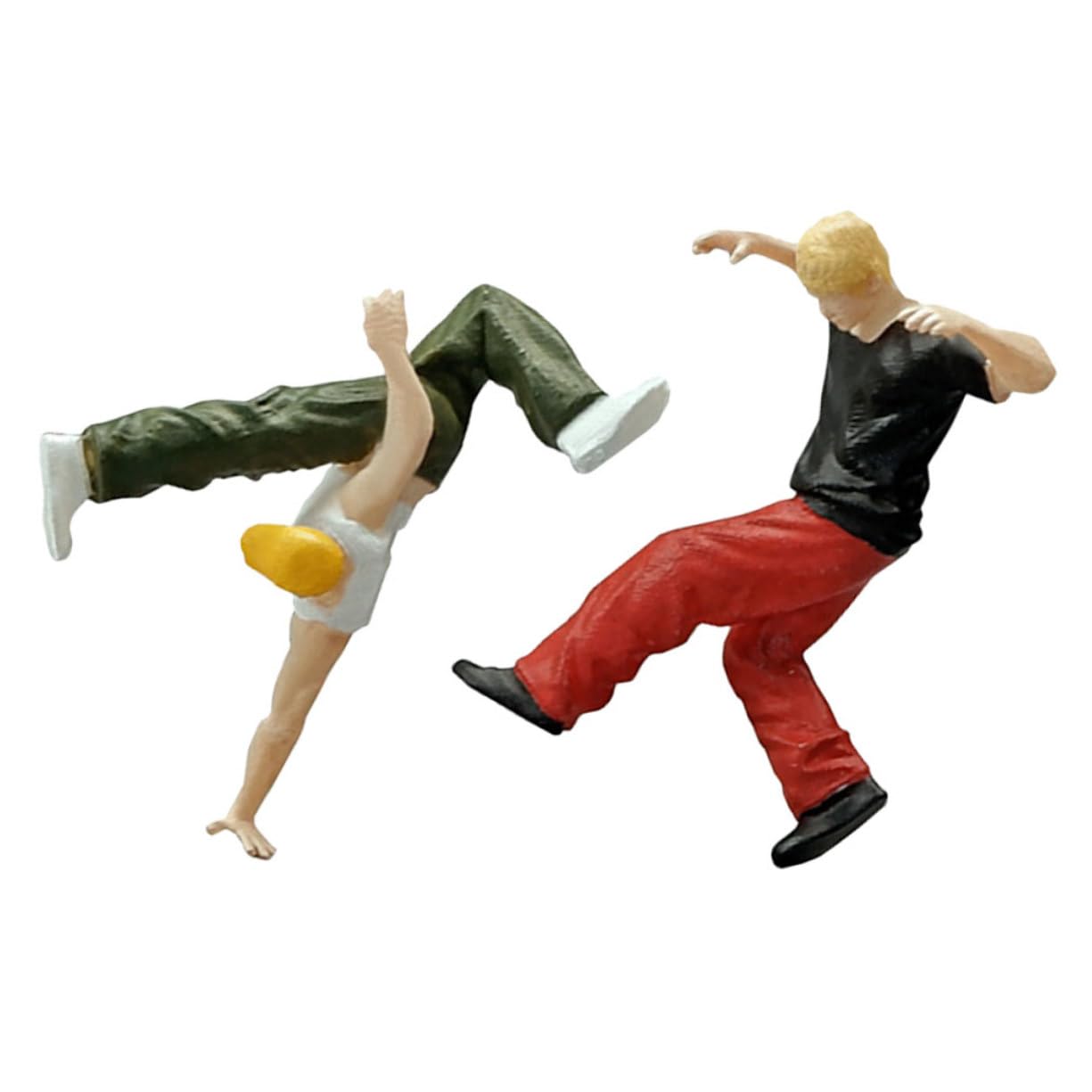 Housoutil 2 Set Miniatura Hiphop Da Figure Maschili Per Decorazione E Allestimento Scene Danza Urbana Articoli Per Appassionati Hiphop 2 Pezzi * 2