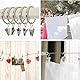 60 Stück Edelstahl-Vorhang-Clips, Metall-Aufhängehaken, kleine Duschvorhang-Haken, Aufhänger für Vorhänge, Fotos, Schlafzimmer, Heimdekoration, Outdoor, Party, Drahthalter, Kunsthandwerk