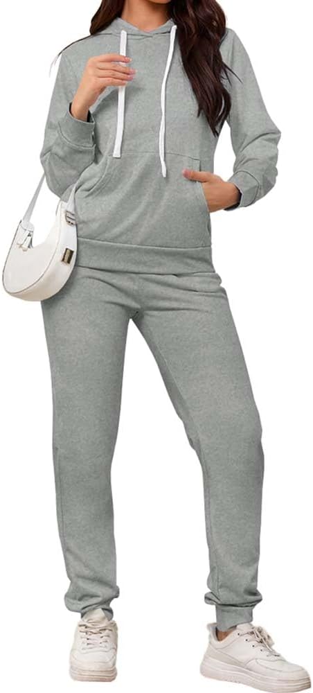 PINSV Sweatsuits Women 2 Piece Outfits Casual Jogging Suits Long Sleeve Hoodie Sweatpants Tracksuits Sets - Image 4