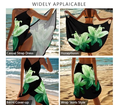 ZIRHYSTA Women Beach Cover Up Backless Swimsuit Sarong Wraps,Purple,XL — view 5