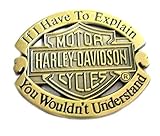 chaqueta harley davidson niño Acabado en latón envejecido. Broche de metal esmaltado, acabado en latón envejecido, con símbolo \"Harley Davidson\"