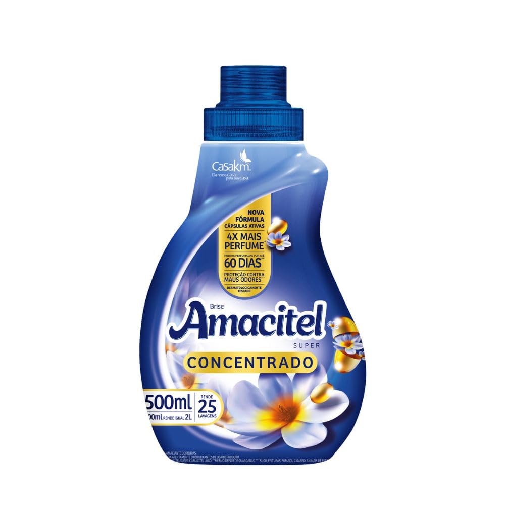 Casa Km Amaciante Amacitel Concentrado Brise 500Ml | Amazon.com.br