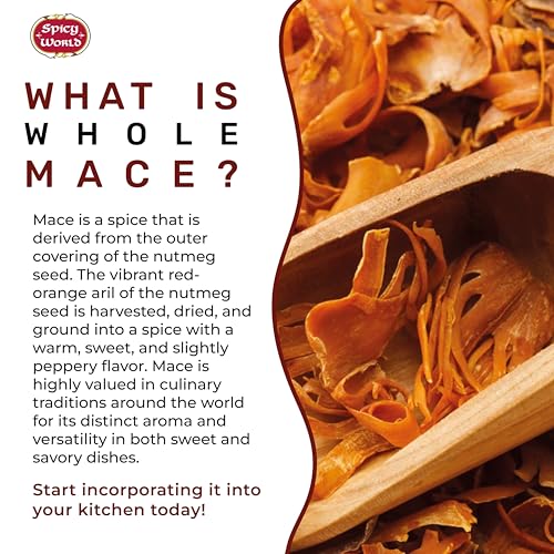 Spicy World Mace Whole 3.5oz (100g) - Javathri, Pure, Natural, Nutmeg's Rind - Image 3