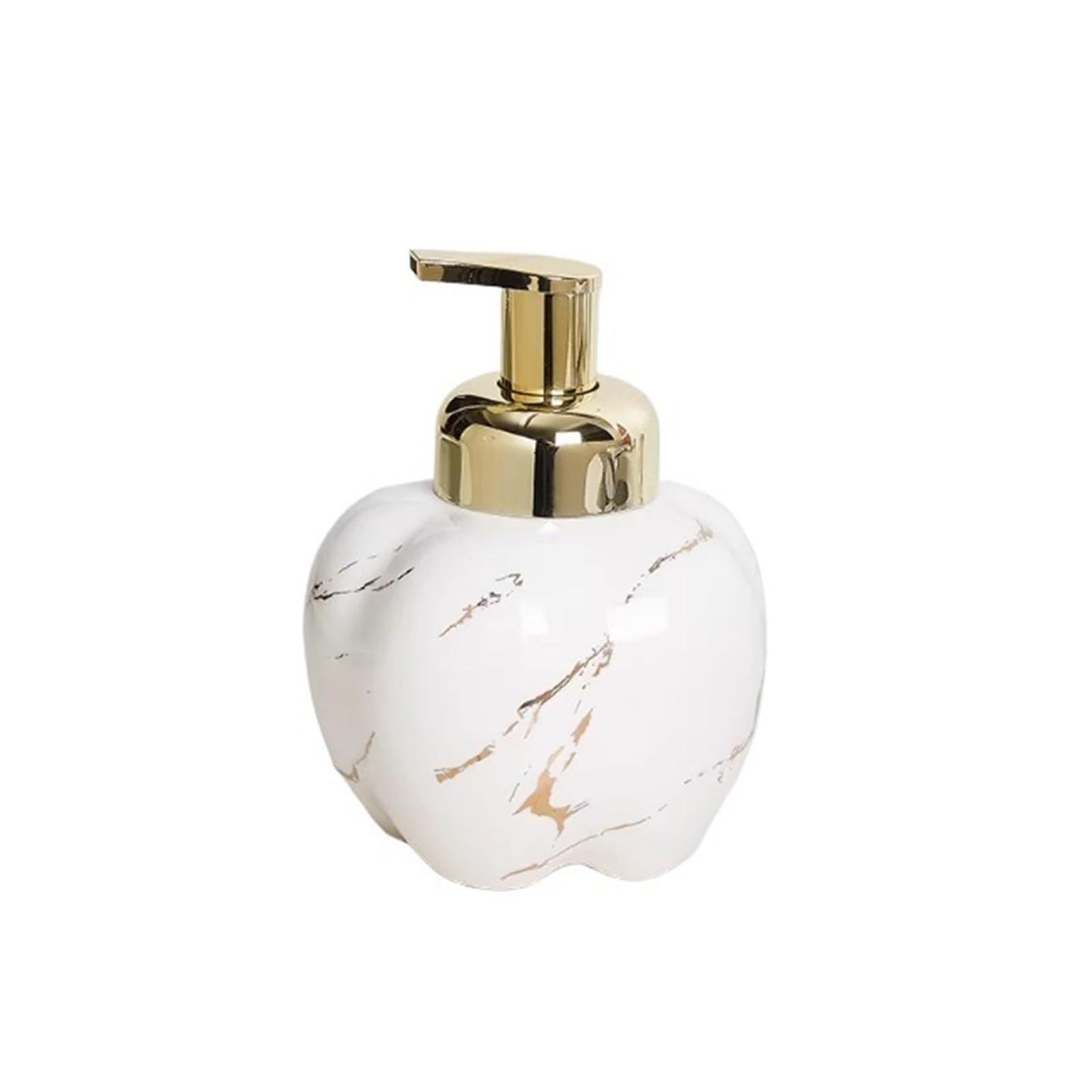 Soap Dispenser The Pumpkin-shaped Foam Dispenser Is Suitable For Shampoo And Facial Cleanser Pump Bottles(White)
