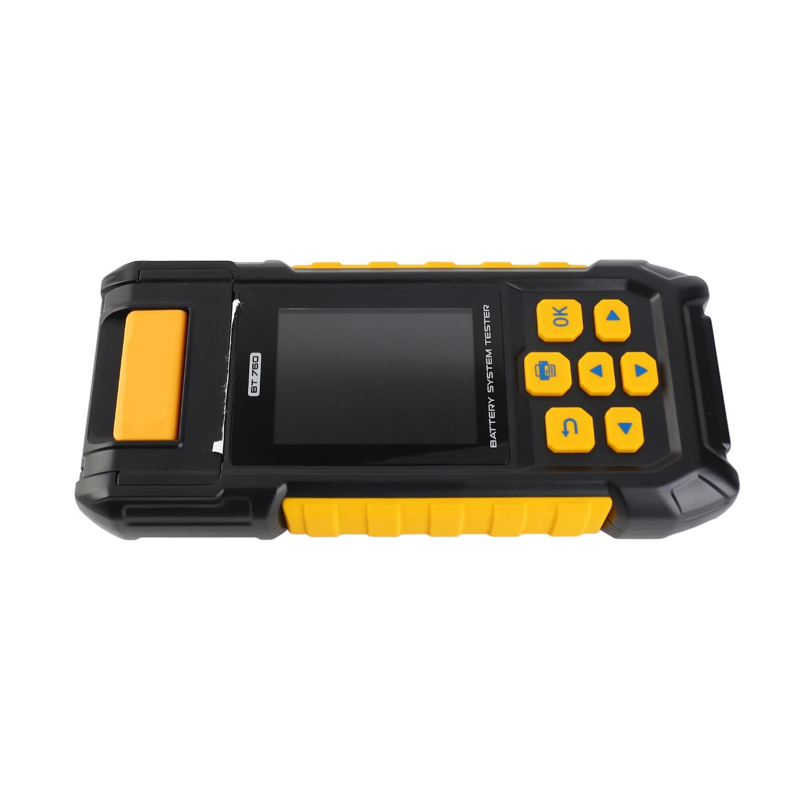 Tester Batteria Auto 12V, Analizzatore Batteria Digitale Auto con Stampante Integrata, per Batterie Al Gel AGM Normali, Supporto Multilingue, capacità di Carico 100-3000 CCA