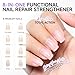 Nail Ridge Filler For Damaged Nails: Gelike ec 8 in 1 Nail Strengthener for Thin Nails and Growth - Protein Nail Ridge Filler with Top Coat Free