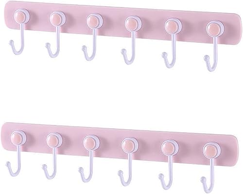 Gancho adhesivo de pared con 6 ganchos giratorios, perchero de pared, perfecto para colgar ropa, toalla de herramientas de cocina en cocina y Gancho adhesivo de pared con 6 ganchos giratorios, perchero de pared, perfecto para colgar ropa, toalla de herramientas de cocina en cocina y