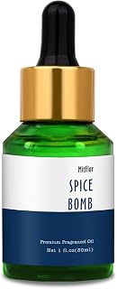 Spice Bomb Fragrance Oil, MitFlor Single Scented Oil, 30ml Premium Grade Fragrance Oil for Soap & Candle Making, Large Size Aromatherapy Essential Oil, Warm Spicy Scent for Home Fragrance