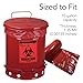 RESILIA Biohazard Bags - Hazardous Waste Disposal, Meets DOT ASTM Standards for Hospital Use, OSHA Approved, Red, 10 Gallon, 24
