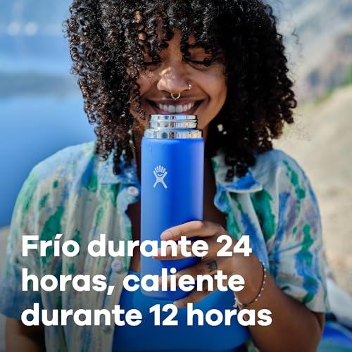 Botella de agua de boca ancha para deporte Hydro Flask Indigo de 946 ml 4