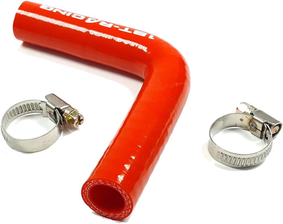 ID= 5/8"" Silicone Pipe For LS Swap Heater Hose 90 Degree Bend Molded Heater Hose Red