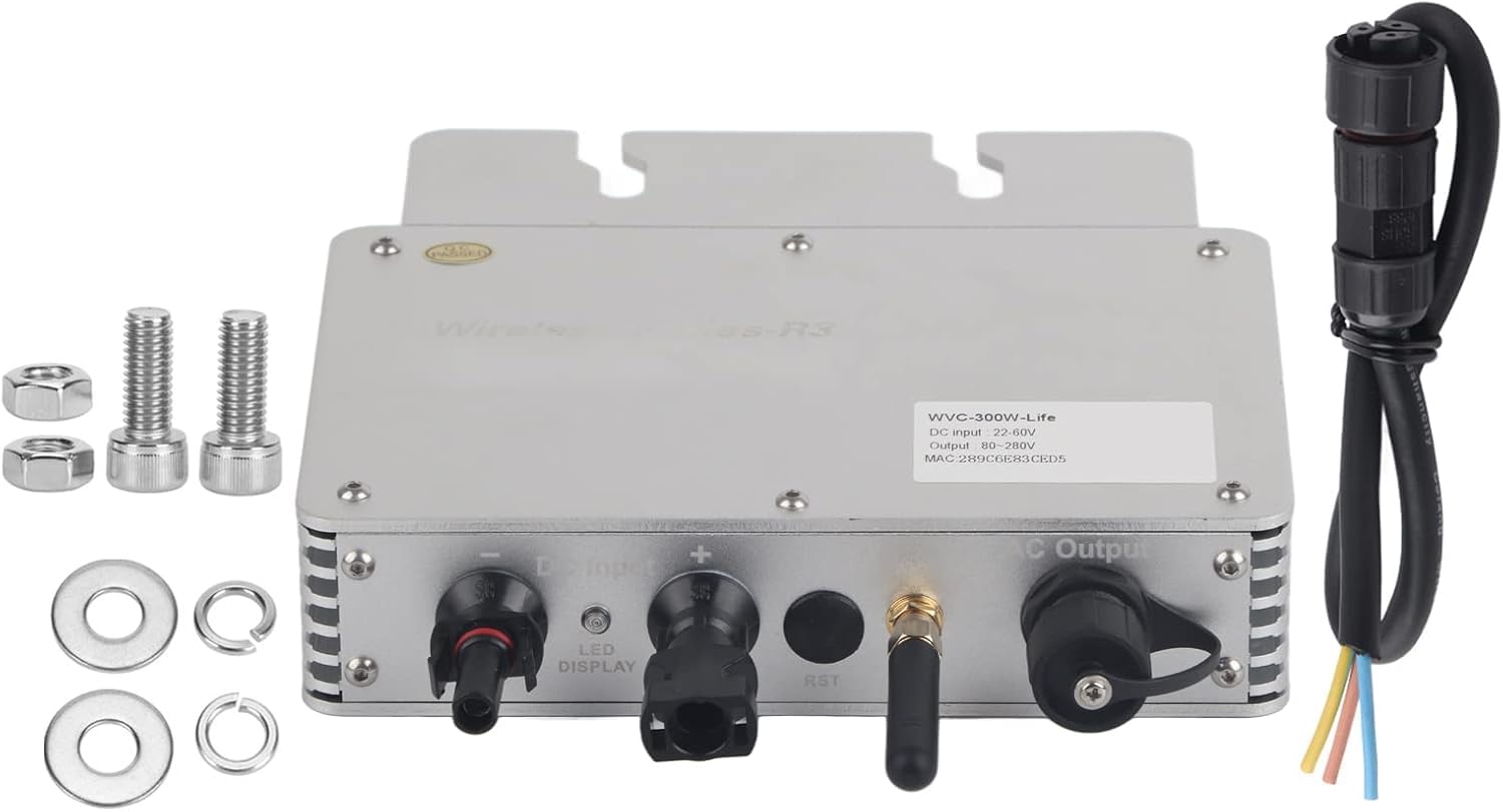 onduleur Solaire, étanche IP65, système de Production d'énergie Solaire photovoltaïque à onduleur à Onde sinusoïdale (230 V)