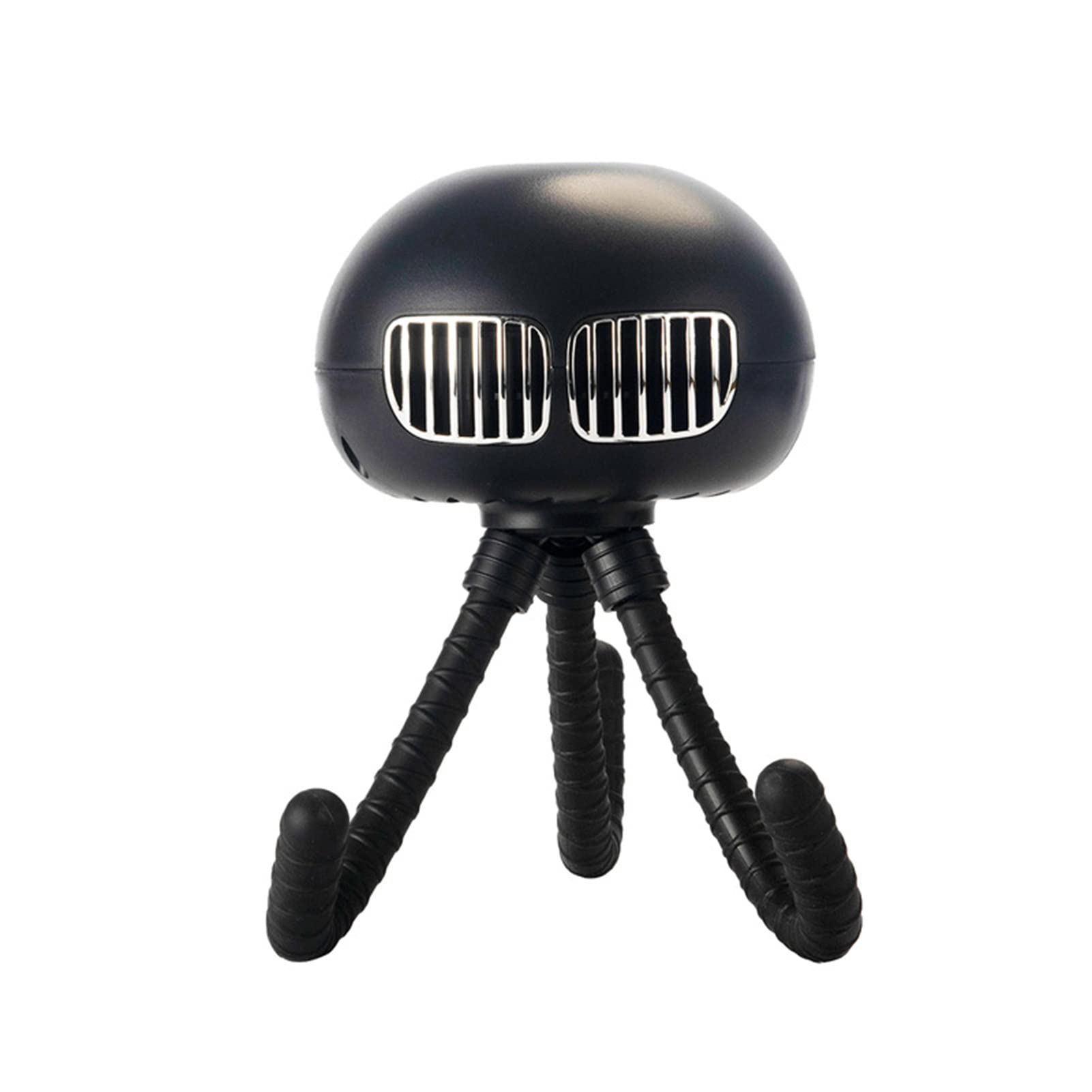 Ventilateur de Poussette Rechargeable avec trépied Flexible, Ventilateur USB Silencieux à 3 Vitesses, pour lit, Bureau, siège de Voiture, Camping, Salle de Sport, Rose (Noir Noir)