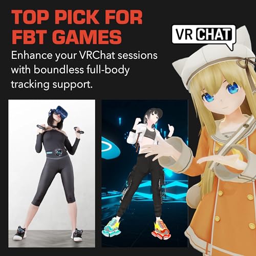 Image of Rebuff Reality Trackstrap Plus Vive Ultimate Tracker Straps | Compatible with Vive Tracker 2.0 3.0 Tundra Tracker, Dance Dash VRChat Full Body Tracking, 20+ Hour Playtime