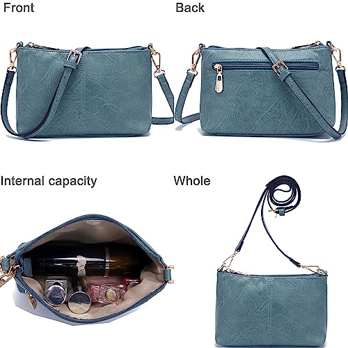 Image of Women Large Crossbody Bags Ladies Satchel Shoulder Handbags Purse and Wallet Set for Women Totes Hobo Purses