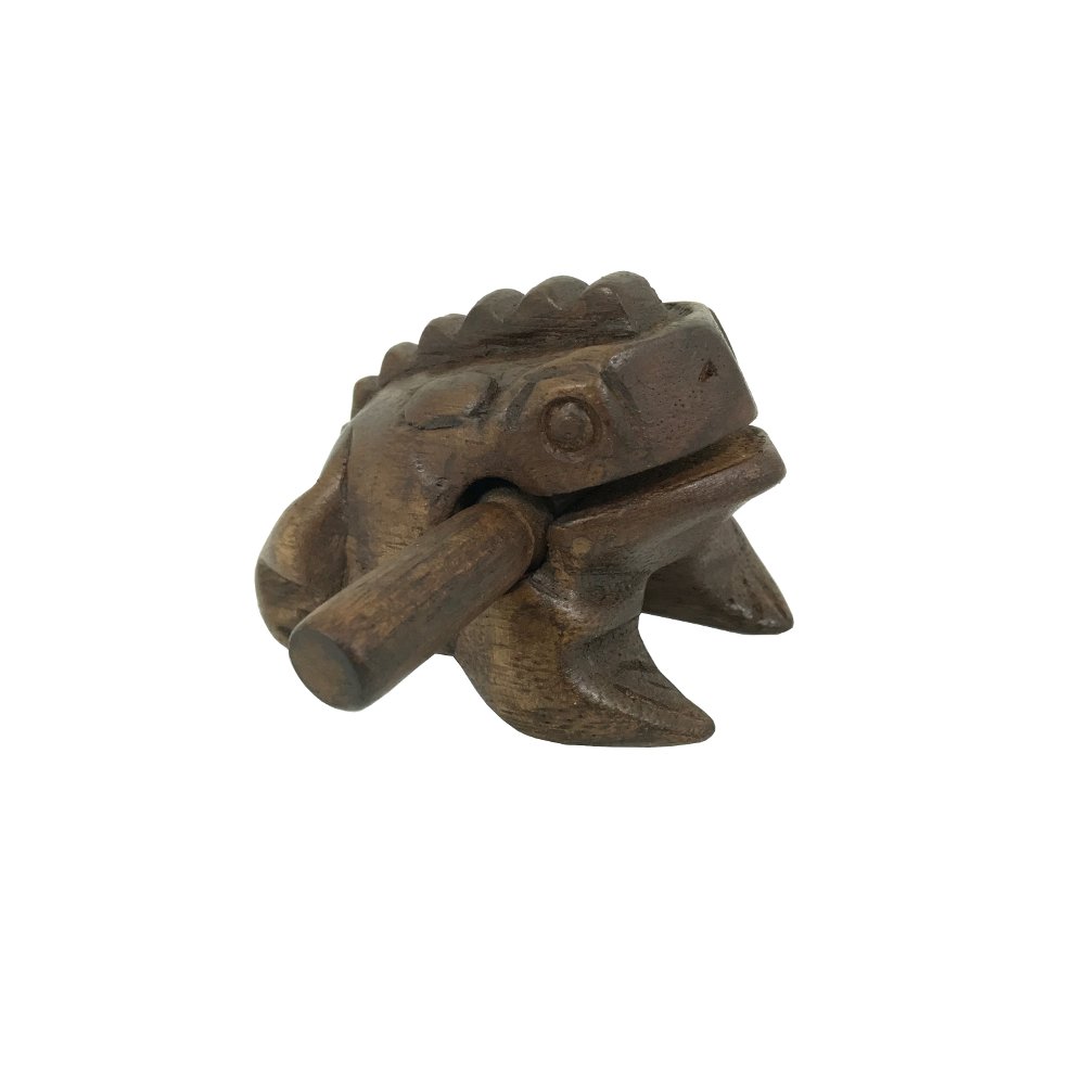 GMP 2" Wooden Frog Sound Guiro - Dark Stain