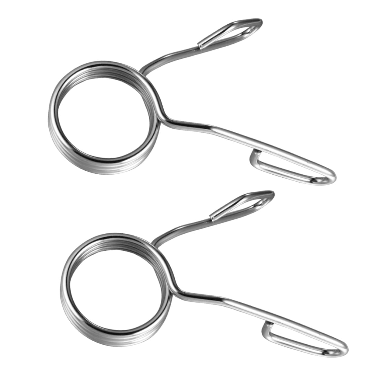 NULYLU 2pcs Barbell Snap Spring Buckle Clamps Barbell Weights Collars for Gym