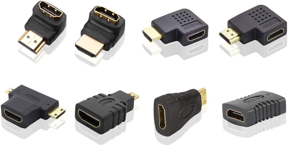 Exсluѕіvе Dіѕсоunt 60% Prісе A ADWITS HDMI Connector Adapter Kit [8 Pack] 4K Support 60Hz Mini HDMI to Micro HDMI Compatible with GoPro Hero, Nexus 10, Raspberry Pi, Camera, Camcorder, DSLR -Black