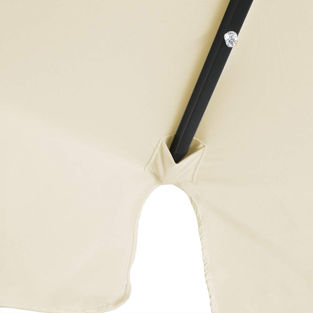Kingsleeve Parasol Ø 330 cm Parasol en Aluminium avec manivelle Protection Solaire Jardin terrasse extérieur