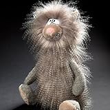 sigikid 39860 Plüschtier Kiez Monz, BeastsTown für Kinder und Erwachsene zum Sammeln, Schenken, Spielem, Schmusen, Grau/Katze