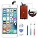 QTlier for iPhone 6 Plus LCD Screen Replacement, Digitizer Display Touch Screen Glass Frame Assembly for iPhone 6 Plus 5.5 inch- White