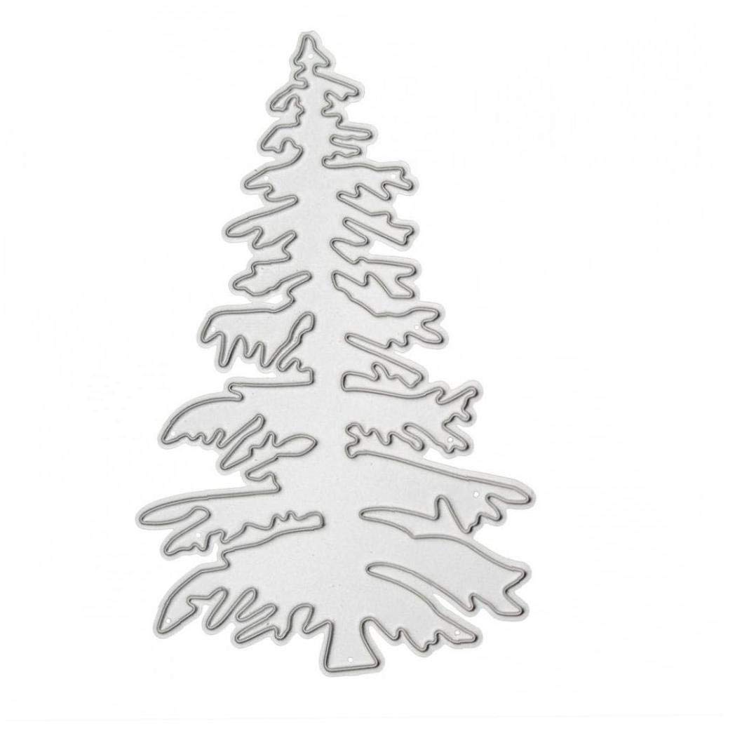 Lankater Christmas Cutting Dies Xmas Tree Stencil Template For Diy Scrapbooking Embossing Paper Card Craft