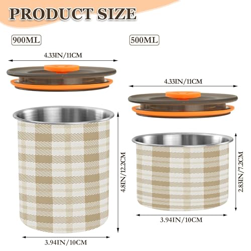 Contenedor hermético de café Kigai acero inoxidable 900 ml miniatura 3