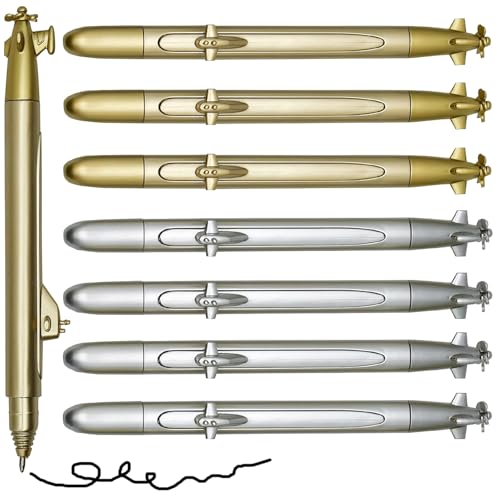 Maydahui 20 PCS Submarine Ballpoint Pen Novelty Spacecraft Model Pens Black Ink Spinning Propeller Design for Party Student Souvenir
