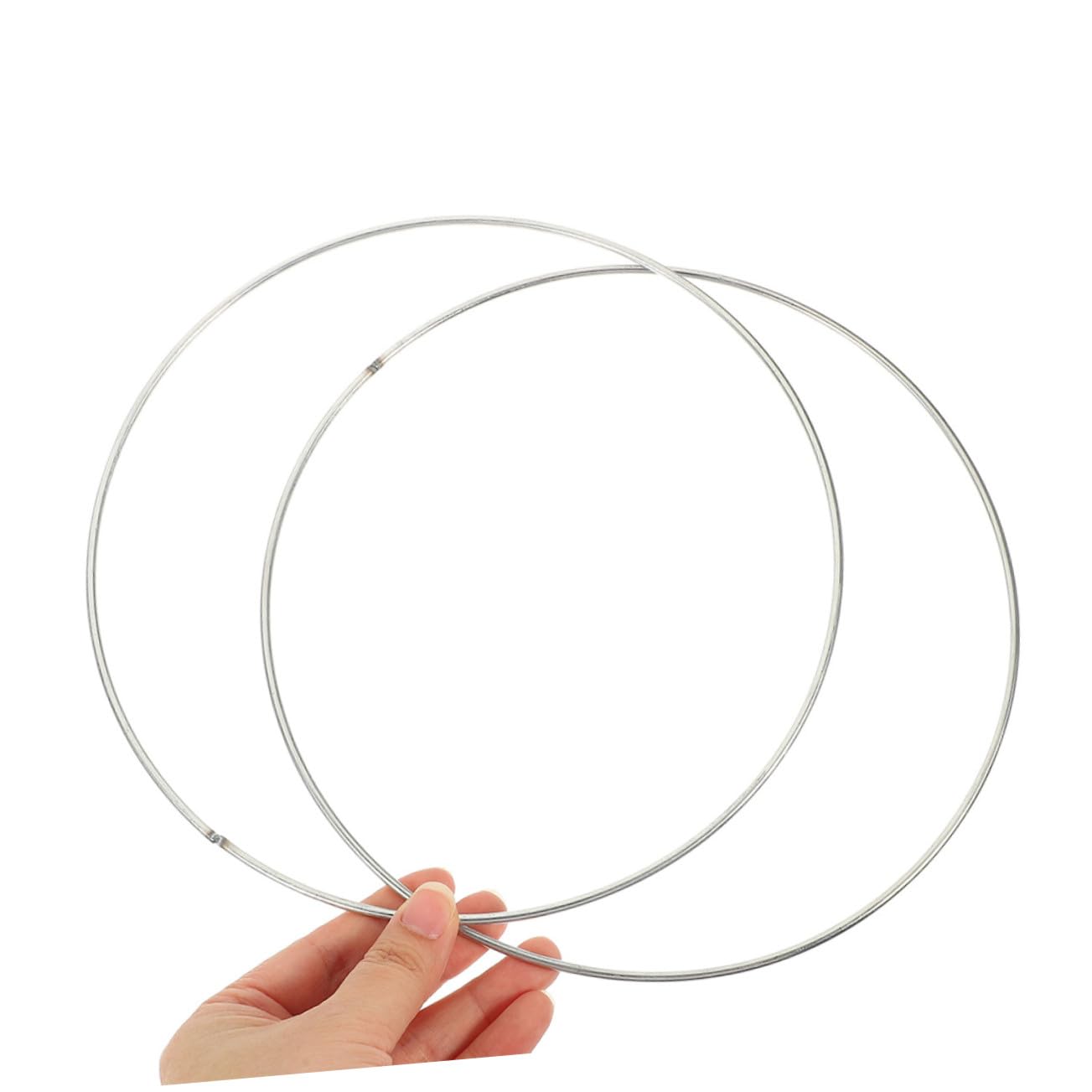 Gatuida 20 Stück Teiliges Metall Drahtkranz Außendurchmesser Stark Stabile Bastelringe für Makramee Kränze DIY Blumenarrangements Wanddeko