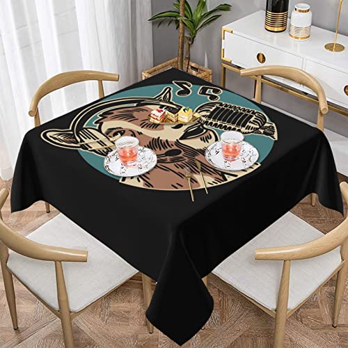Uyku The Singing Sheep Tablecloths 60"X60" Waterproof Square Tablecloth Family Dining Table Outdoor Party Decorative Tablecloth #TOP1