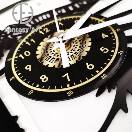Horloge murale 3D animaux de la prairie relief haut de gamme - 2
